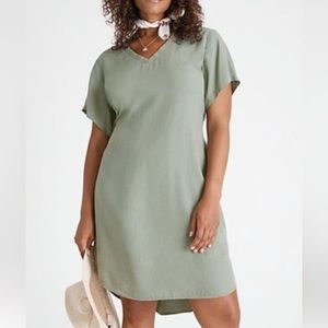 Anthropologie CLOTH and STONE Liv- tie front mini dress